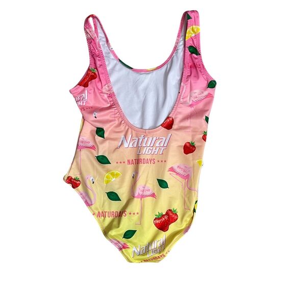 Anheuser-Busch XL New w/tags Bathing Suit Shiniesty  Polyester Spandex One Piece - Picture 5 of 6